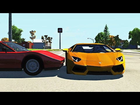 Crossroad Car Crashes Compilation #7 - BeamNG.Drive