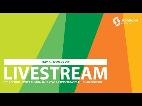 🔴 2019 SSA 18 Years & Under Baseball Championship Livestream - Day 6 (NSW vs VIC)
