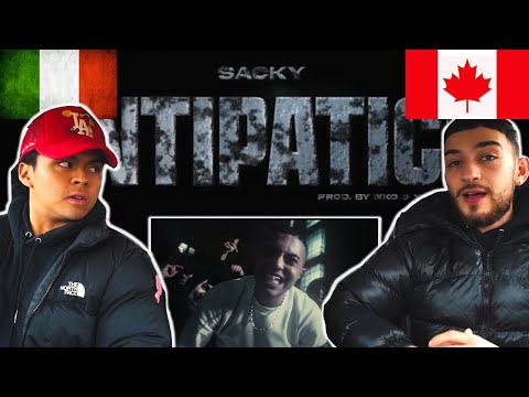 CANADIANS REACT TO ITALIAN DRILL - Sacky - Antipatico (Official Video)