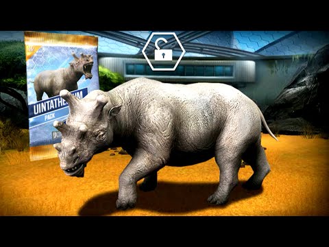 UINTATHERIUM UNLOCKED DILOPHOBOA, TITANOBOA, GIGANTOPHIS BATTLE | JURASSIC WORLD THE GAME