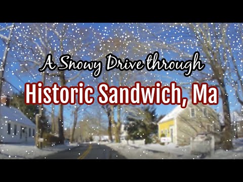 Historic Sandwich, Ma in the Winter - Take a Drive! ❄