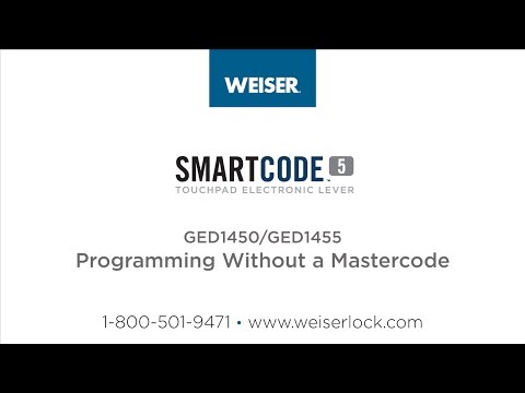 Weiser Smartcode 5 Lever Programming Without A Mastercode