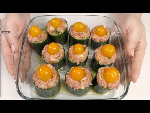 Ricetta ZUCCHINE RIPIENE Favolosi! Ricetta MIGLIORE DEL MONDO ! baked stuffed zucchini