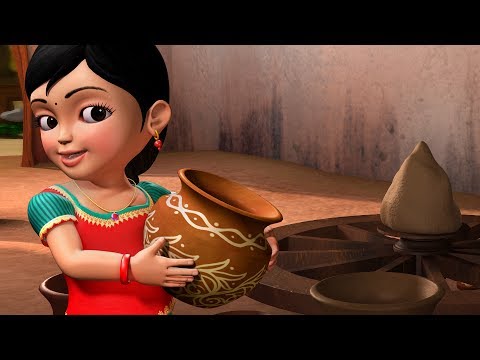 मटका यह मिट्टीका | Hindi Rhymes for Children | Infobells
