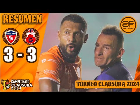 ⚽🇧🇴 Goles: Royal Pari 3 - 3 Guabirá | T.C. 2024 - J14