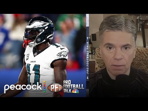 A.J. Brown at center of Eagles offense’s weirdness in Giants loss | Pro Football Talk | NFL on NBC