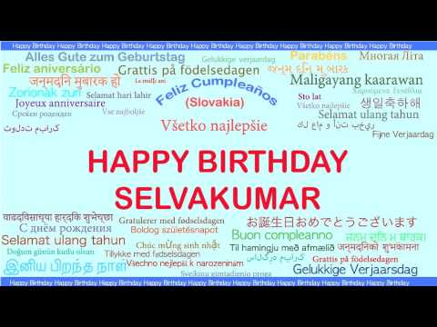 Selvakumar   Languages Idiomas - Happy Birthday