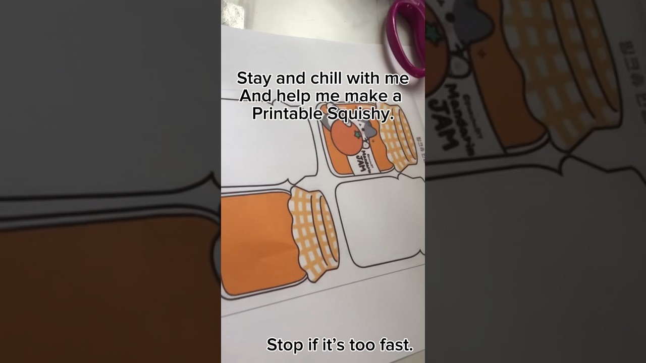 D.I.Y Printable Squishy 😃 #credits #diy #paper