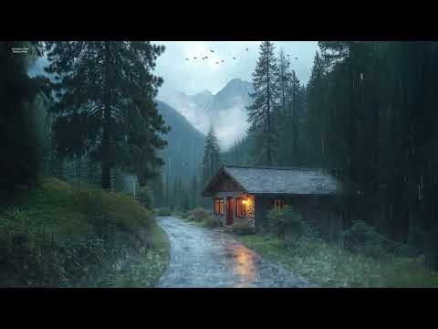 Uyumak İçin Yağmur Sesleri - Geceleri Yağmur ve Gök Gürültüsü Sesleriyle %99'u Anında Uykuya Daldı