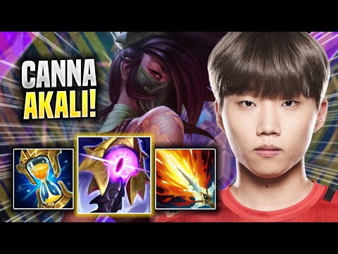 CANNA DESTROYING WITH AKALI! - NS Canna Plays Akali TOP vs Gwen! | Season 2022