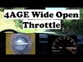4AGE 20v Blacktop WOT Driving On Favorite Road 1