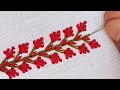 Gorgeous Simple BorderLine Stitch For Beginners Attractive Hand Embroidery Design Border Embroidery