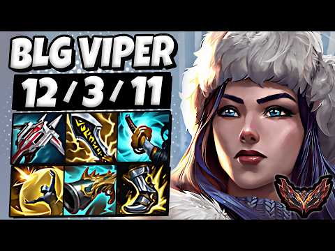 BLG Viper Caitlyn vs Cassiopeia [ ADC ] Korea Grandmaster Patch 26.4 ✅