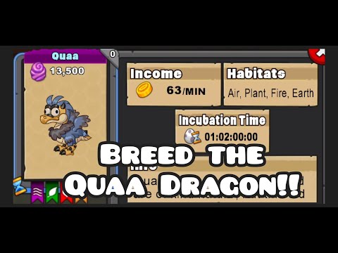 Dragonvale - How to Breed the Quaa Dragon/Breeding tips/Breeding Guide/Dragonvale Friend ID add me!