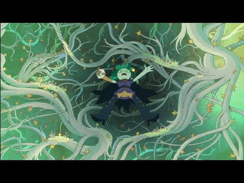 Fionna and Cake: Huntress Wizard trying to save Finn.