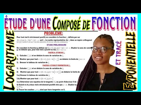 ETUDE D'UNE  FONCTION 🔷LOGARITHME et 🔶 EXPONENTIELLE