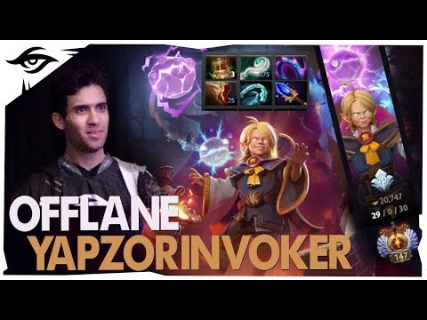 OFFLANE INVO = 29/0/30 // Secret Yapzor Battle Cup gameplay | DotA 2