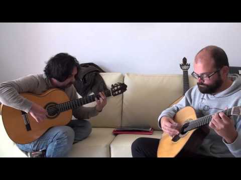 Dani Figueras and Ricardo J  Martins - JS Bach - Sarabande BWV 1011 - Guitarra Portuguesa