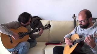 Dani Figueras and Ricardo J  Martins - JS Bach - Sarabande BWV 1011 - Guitarra Portuguesa