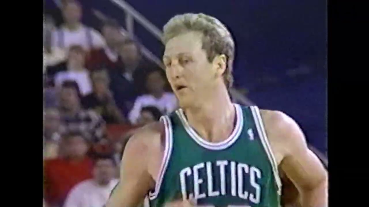 Larry Bird with a Routine 25 Points vs. Pistons in '88