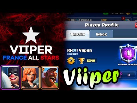 Viiper ( Happy Noob) 👈 Hog Exnado GOD 8200+ gameplays - Clash Royale