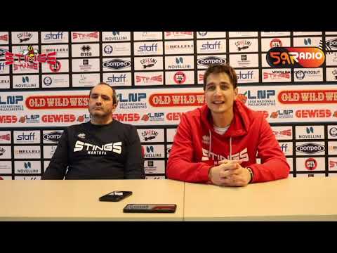 Pre-partita Old Wild West Udine - Staff Mantova con coach Di Carlo e Cortese