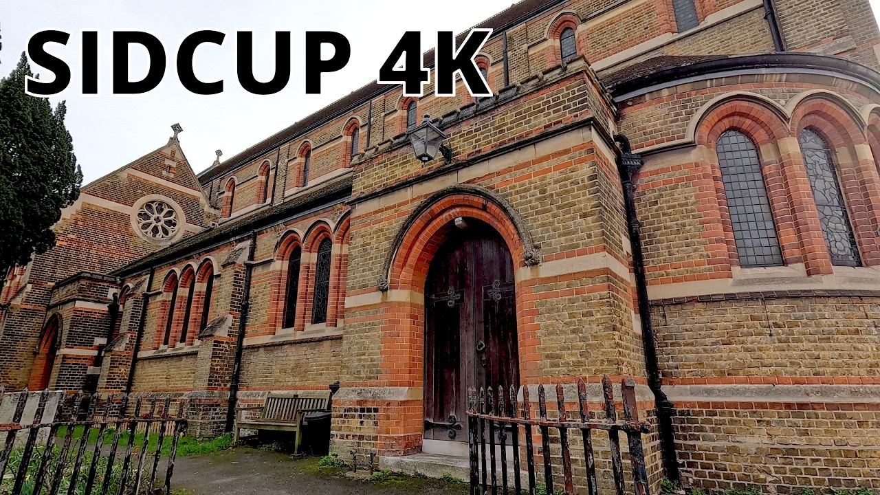 SIDCUP, BEXLEY, Town Walk – Early Spring Saturday / London DA14 – N122 [4K]