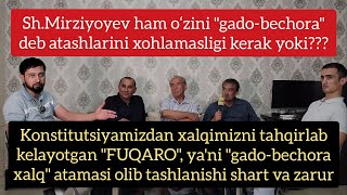 Sh.Mirziyoyevning pasportiga gado, bechora deb yozilgan. Konst.dan FUQARO yo‘q qilinishi shart