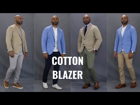 How to Wear a Cotton Blazer 4 Different Ways