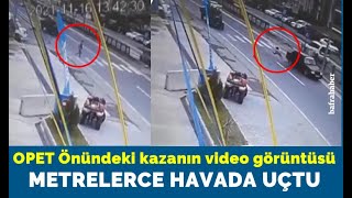 Otomobilin Çarptığı Yaya Metrelerce Havada Uçtu