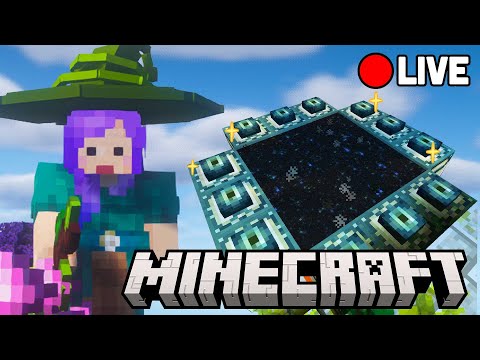 iHasCupquakeLIVE - 🔴Going to the END! ✨ Minecraft - WitchCraft SMP LIVE