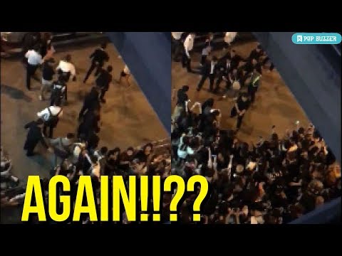 Wanna One Pushed, Pinched, and Squeezed By Horde Of Fans At Thailand Airport