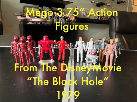 Mego 3.75" action figures from the Disney Movie The Black Hole from 1979
