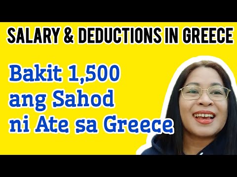 Salary & Deductions in Greece PAYSLIP (Seasonal Hotel Workers in Greece) Greece Salary Per Month