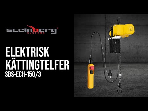 video - Elektrisk kättingtelfer - 150 kg - 3 m