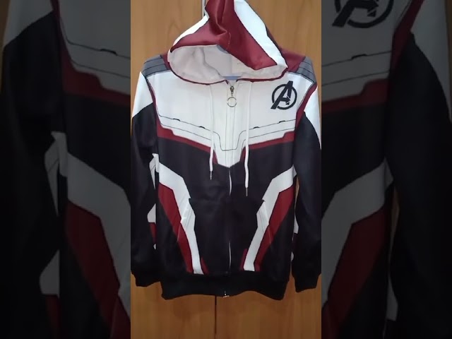 Vídeo relacionado con Silver Basic Hombres Vengadores Sudadera con Capucha Zip 3D Impresión Endgame Quantum Realm M,Chaqueta Rojo Oscuro-1