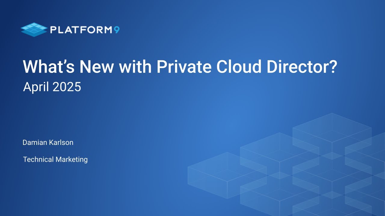 Private Cloud Director: What's New in April 2025?