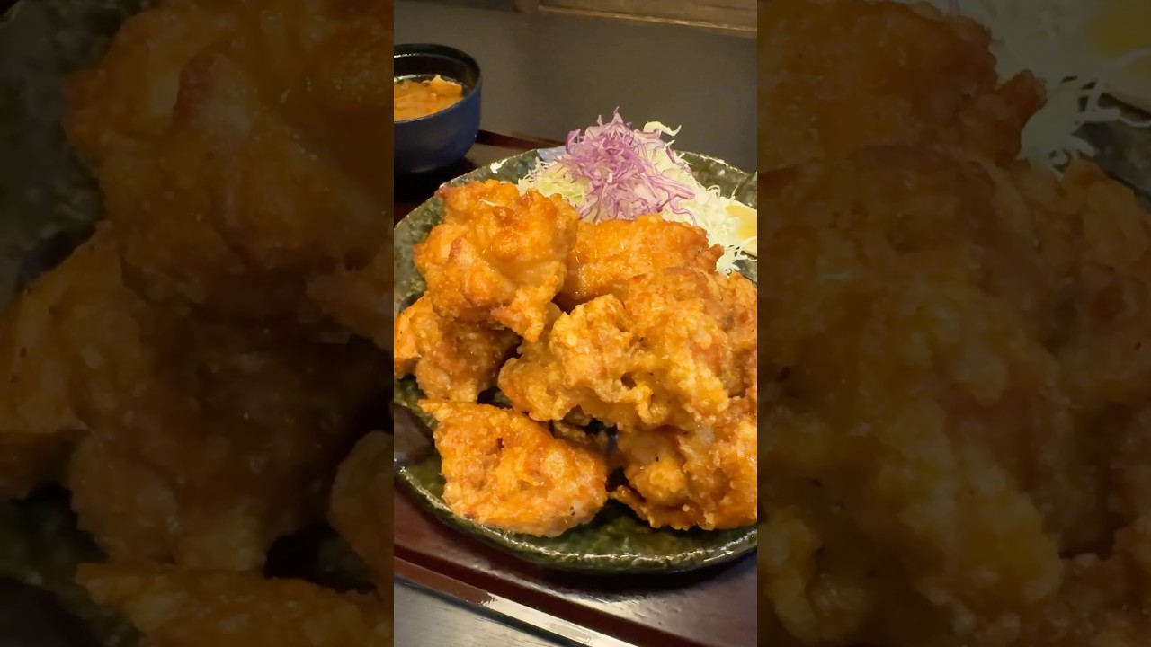 【愛知・豊田】特盛！肉汁からあげ定食 fried set meal【味波 豊田小坂店】#愛知グルメ #豊田グルメ #定食 #唐揚げ #唐揚げ定食 #から揚げ #japanesefood