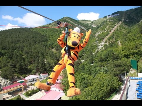 ТРОЛЛЕЙ ZIP LINE в Геленджике. Канатная 