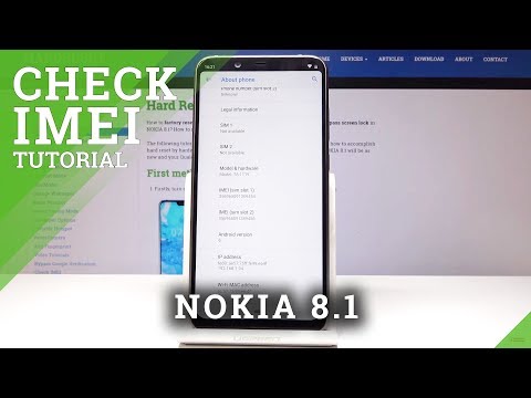 How to Locate IMEI & Serial Number in NOKIA 8.1 - Read IMEI Info