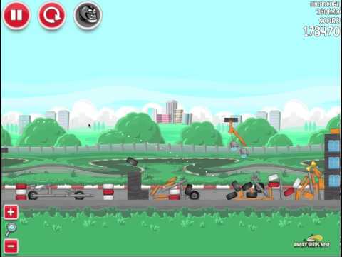 Angry Birds Heikki Sao Paulo Level 12 with Power-up Walkthrough 3-Star