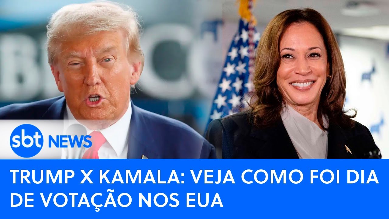 Trump x Kamala: veja como foi dia de votação nos EUA | SBT News