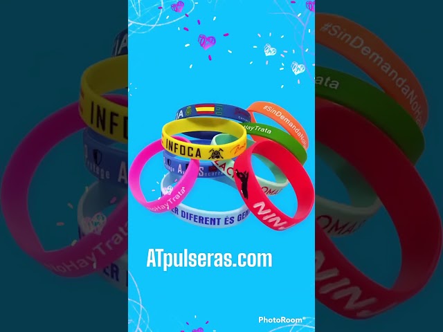 Vídeo relacionado con 1-1000 Pulseras de Silicona Personalizadas a Granel, Pulseras de Goma con Texto/Logo Custom, 3 Tallas, Duraderas e Impermeables, Ideal para Eventos, Motivación, Recaudación de Fondos, Moda y Regalos