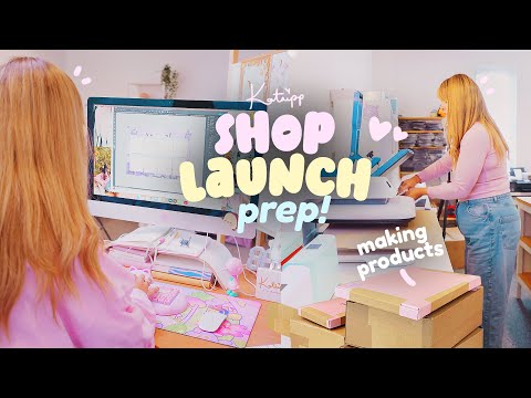 STUDIO VLOG ✿ I made a printing mistake 😪 week in the life prepping for a big shop launch