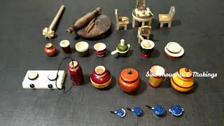 Miniature wooden Cooking Toys For Kids Miniature T