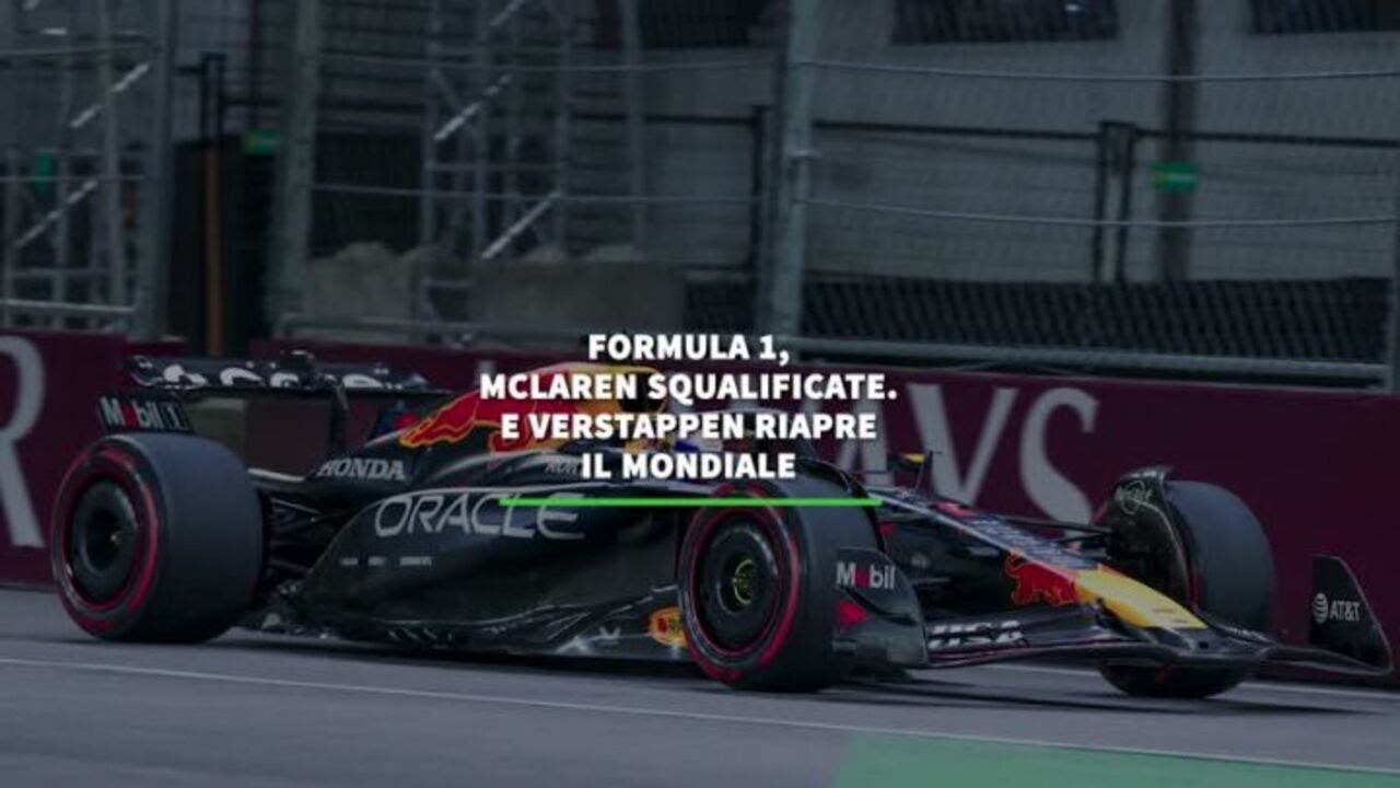 Formula 1, McLaren squalificate. E Verstappen riapre il Mondiale