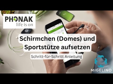 Sportstützen und Schirmchen (Domes) korrekt aufsetzen | Phonak Hörgeräte