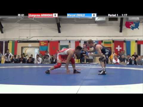 61 KG SF - Lkhamgarma Narmandakh (MGL) vs Marcel Ewald (GER)