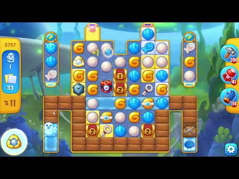 Fishdom 5757 Level - 16 moves - NO BooSTERS