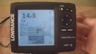 Эхолот lowrance mark 5x pro как пользоваться